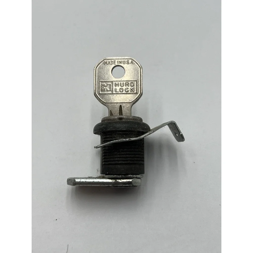 Vintage Hurd Lock Cam Cabinet Lock w/ Key BH015 Made in USA